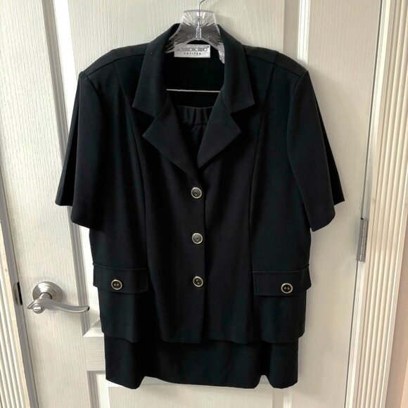 Brownstone Studio 2-Piece Black Dress, PXL - Picture 1 of 8